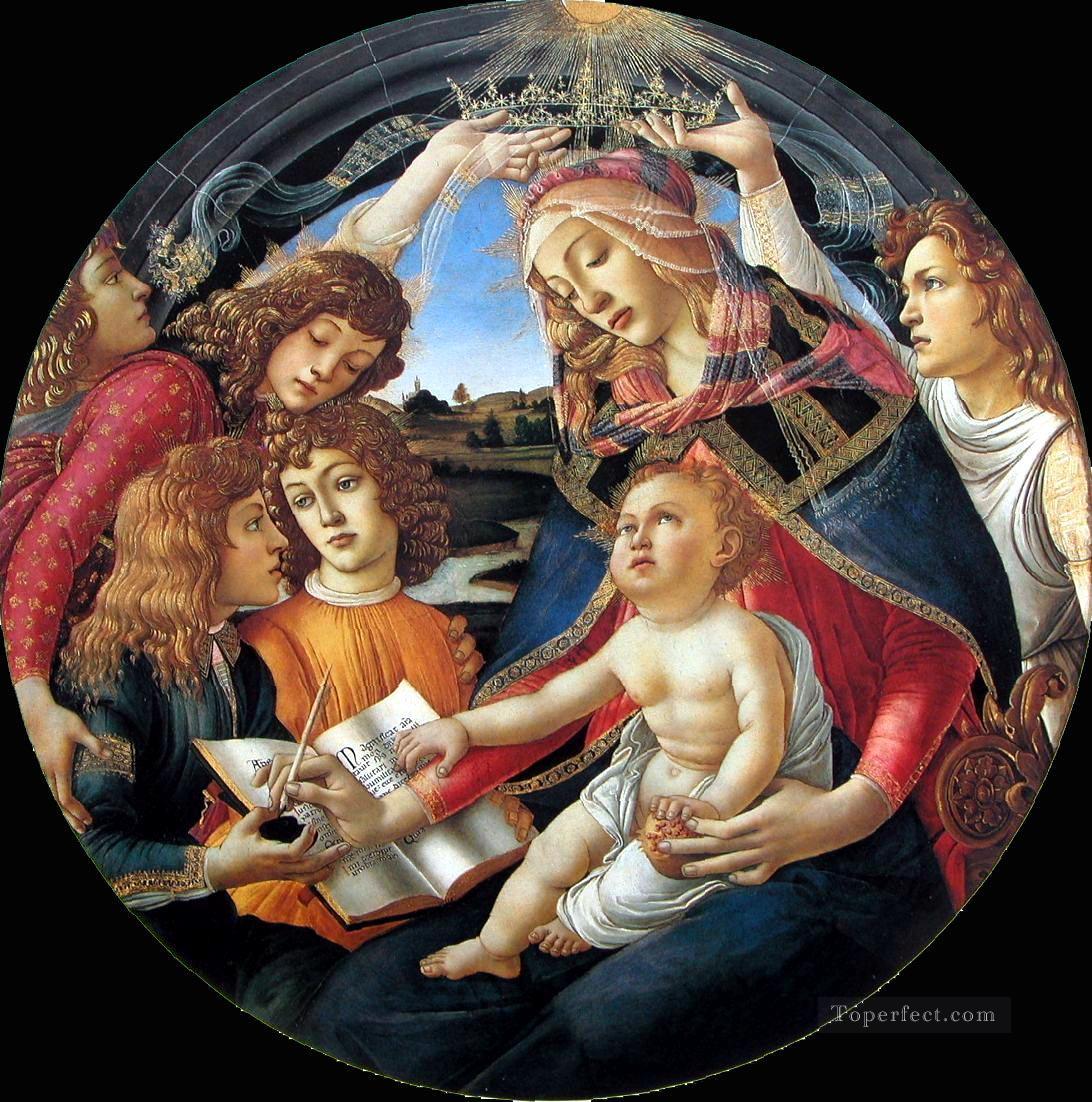 Sadro Madonna Of The Magnificat Sandro Botticelli 2 Oil Paintings